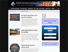 Tablet Screenshot of pacificauction.com